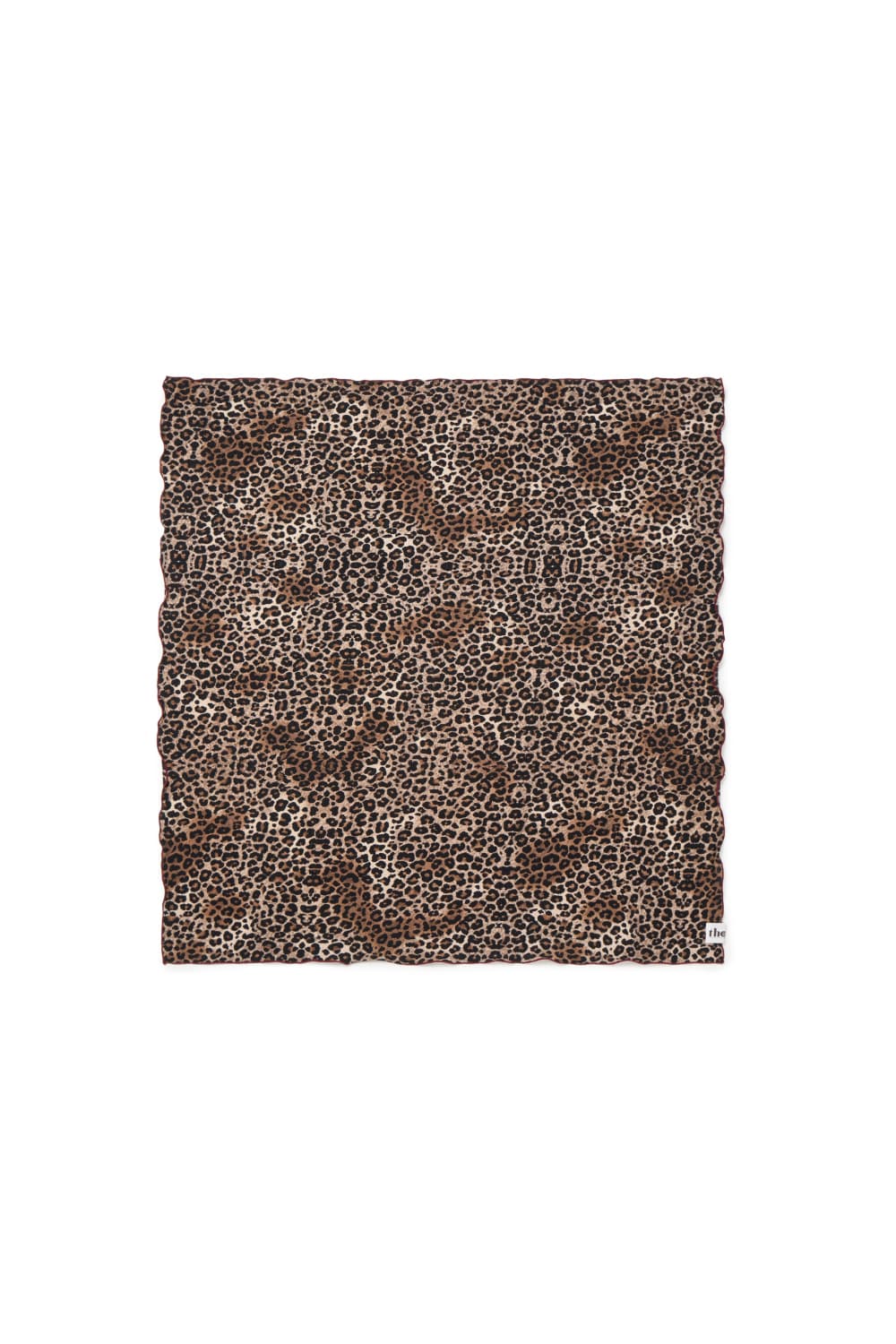 [2nd Drop] Burgundy Leopard Square Scarf — vue 3