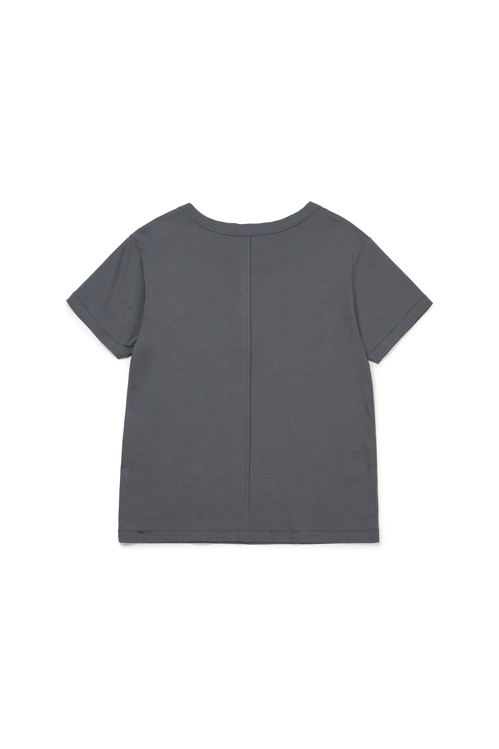 5 Button Henry Neck (Charcoal) — vue 4