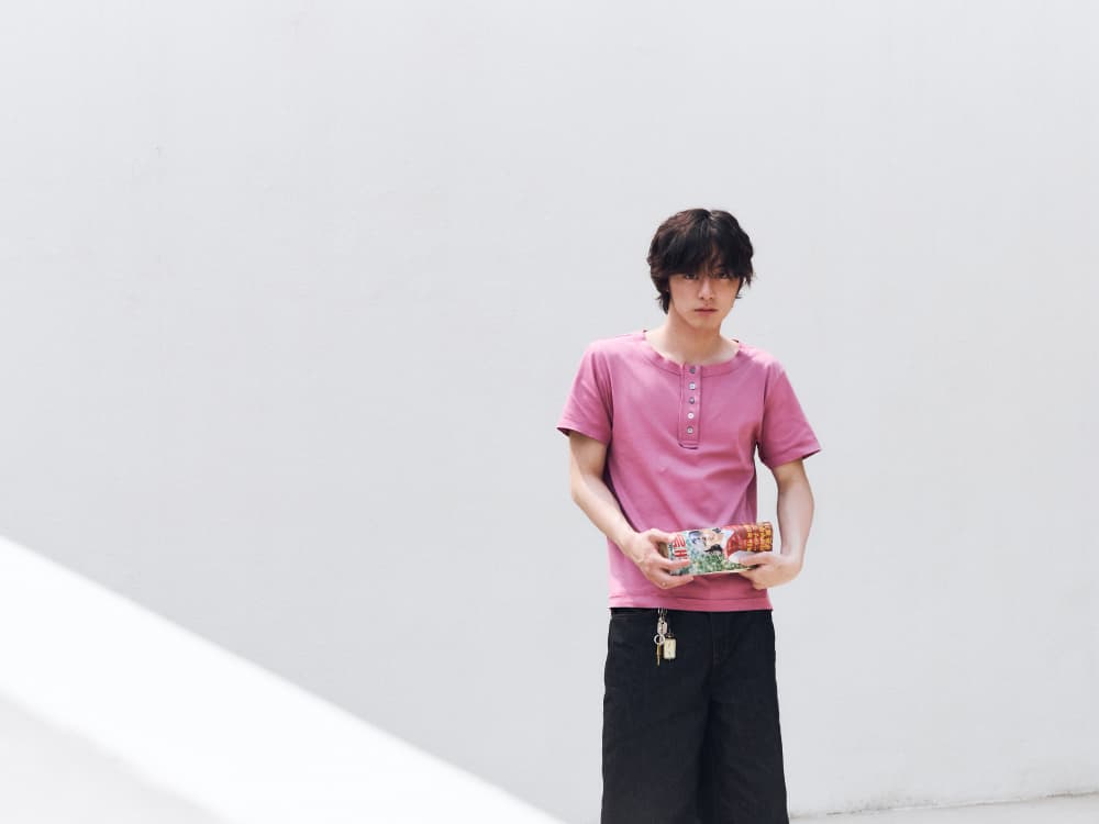 5 Button Henry Neck (Mauve Pink) — vue 16