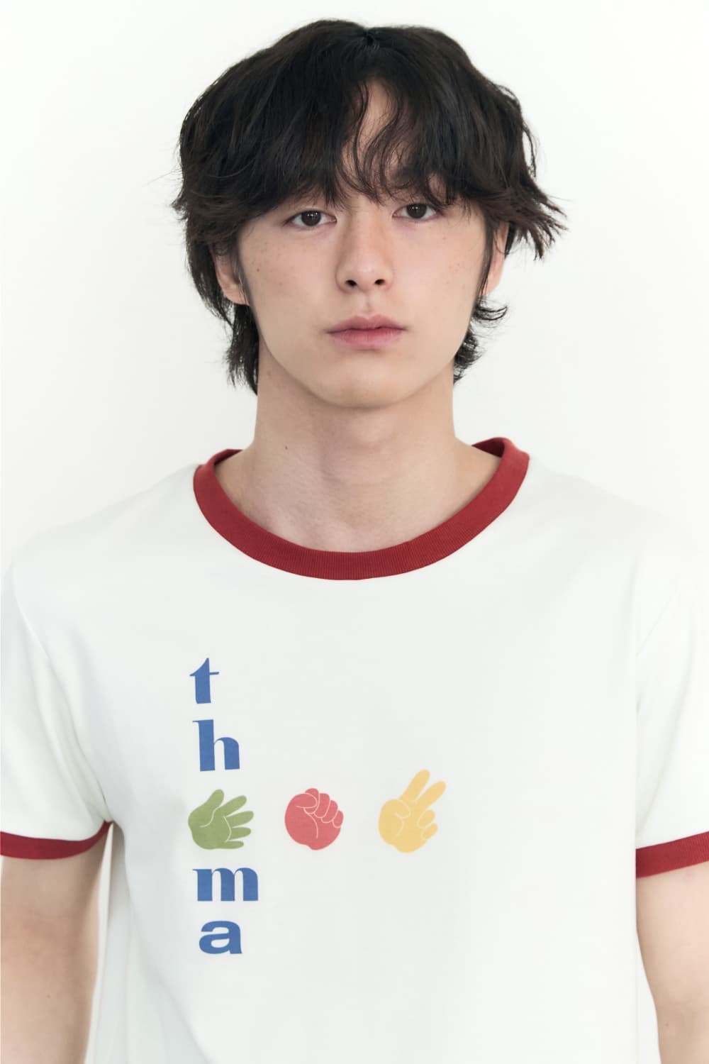 Playful Ringer Tee P.R.S (Lime) — vue 6