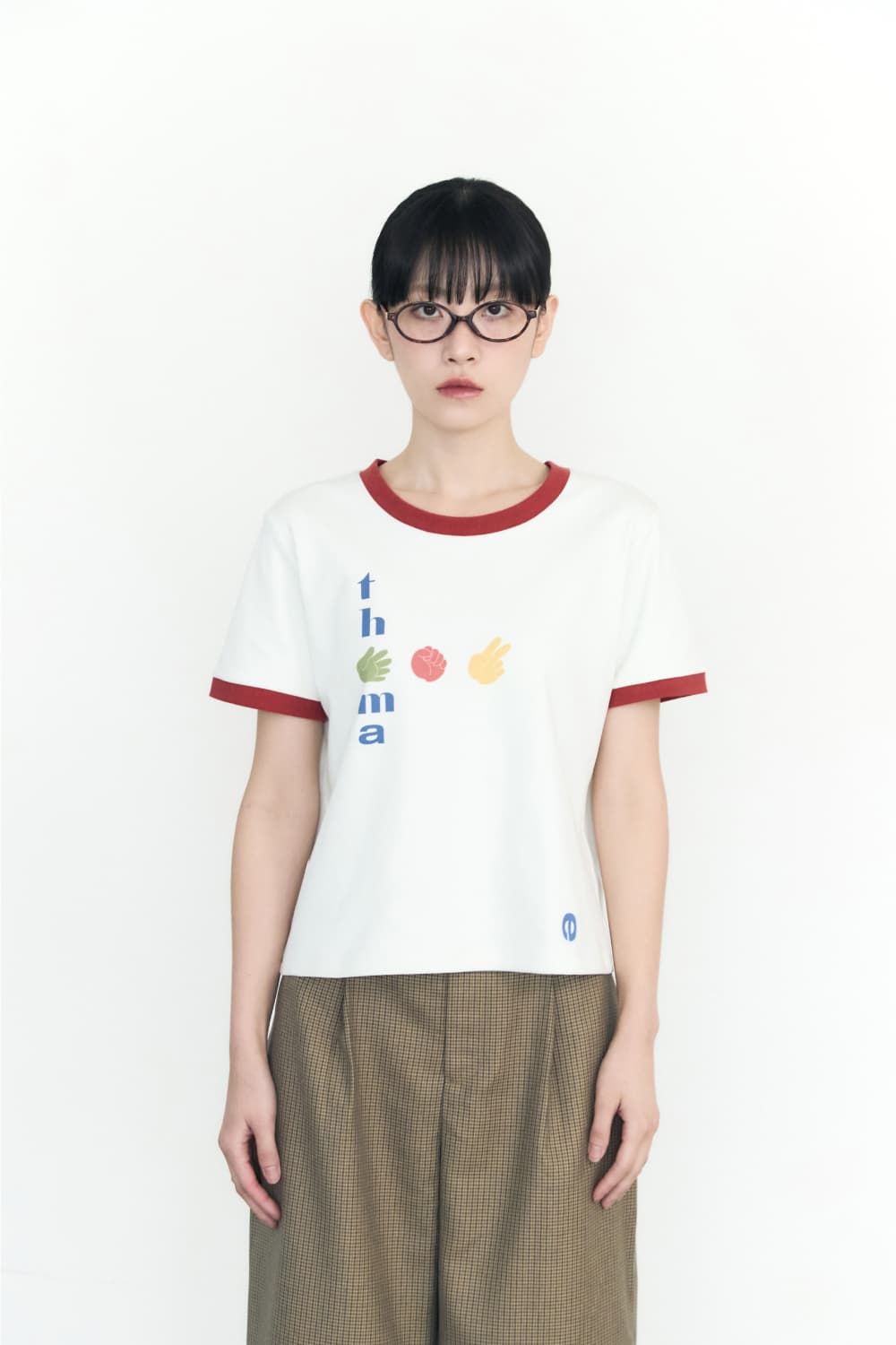 Playful Ringer Tee P.R.S (Lime) — vue 8