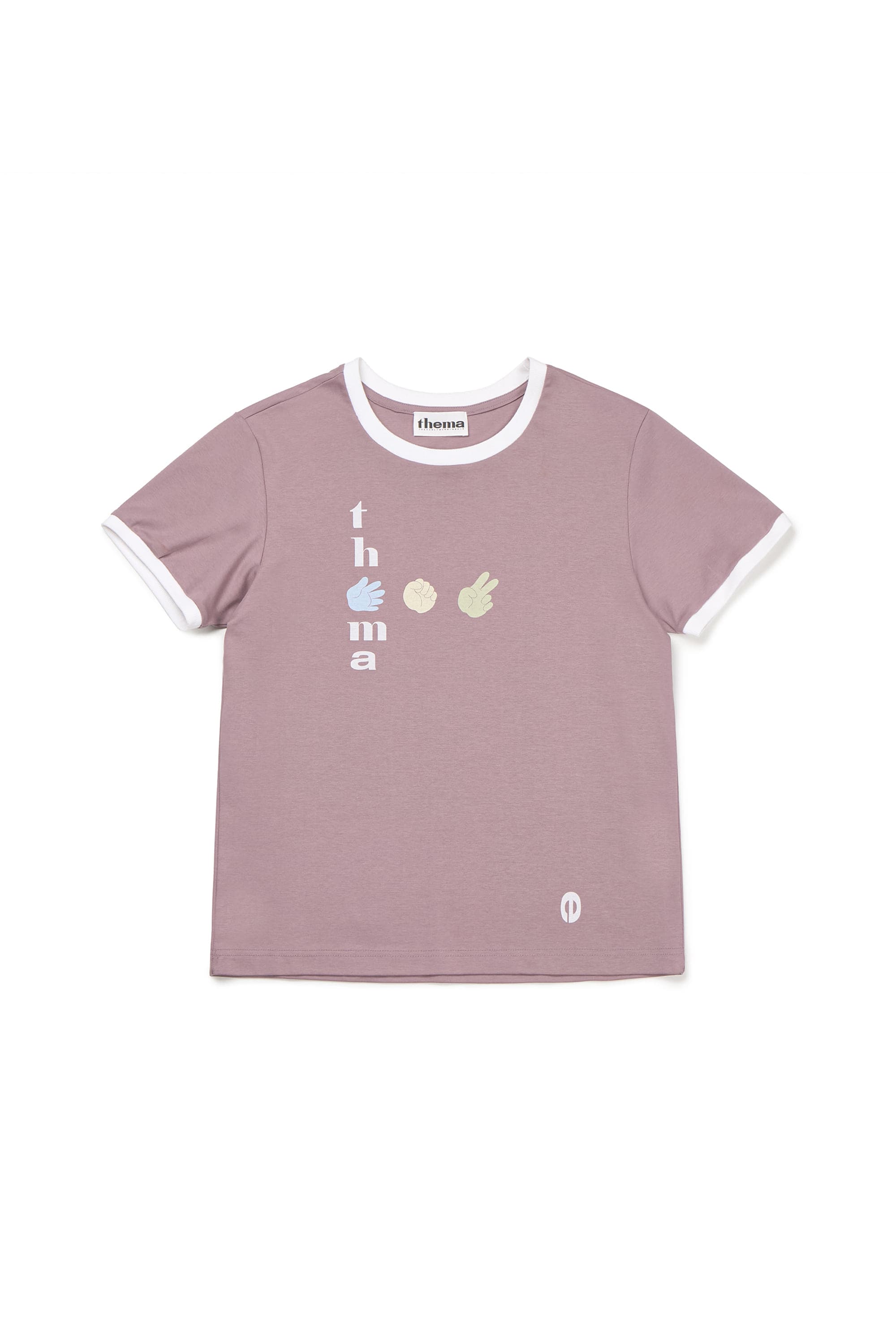 Playful Ringer Tee P.R.S (Lilac) — vue 3