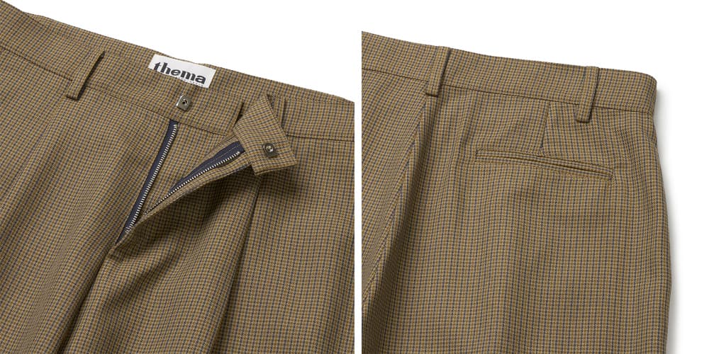 Antique Check Trousers (Navy Camel) — vue 16