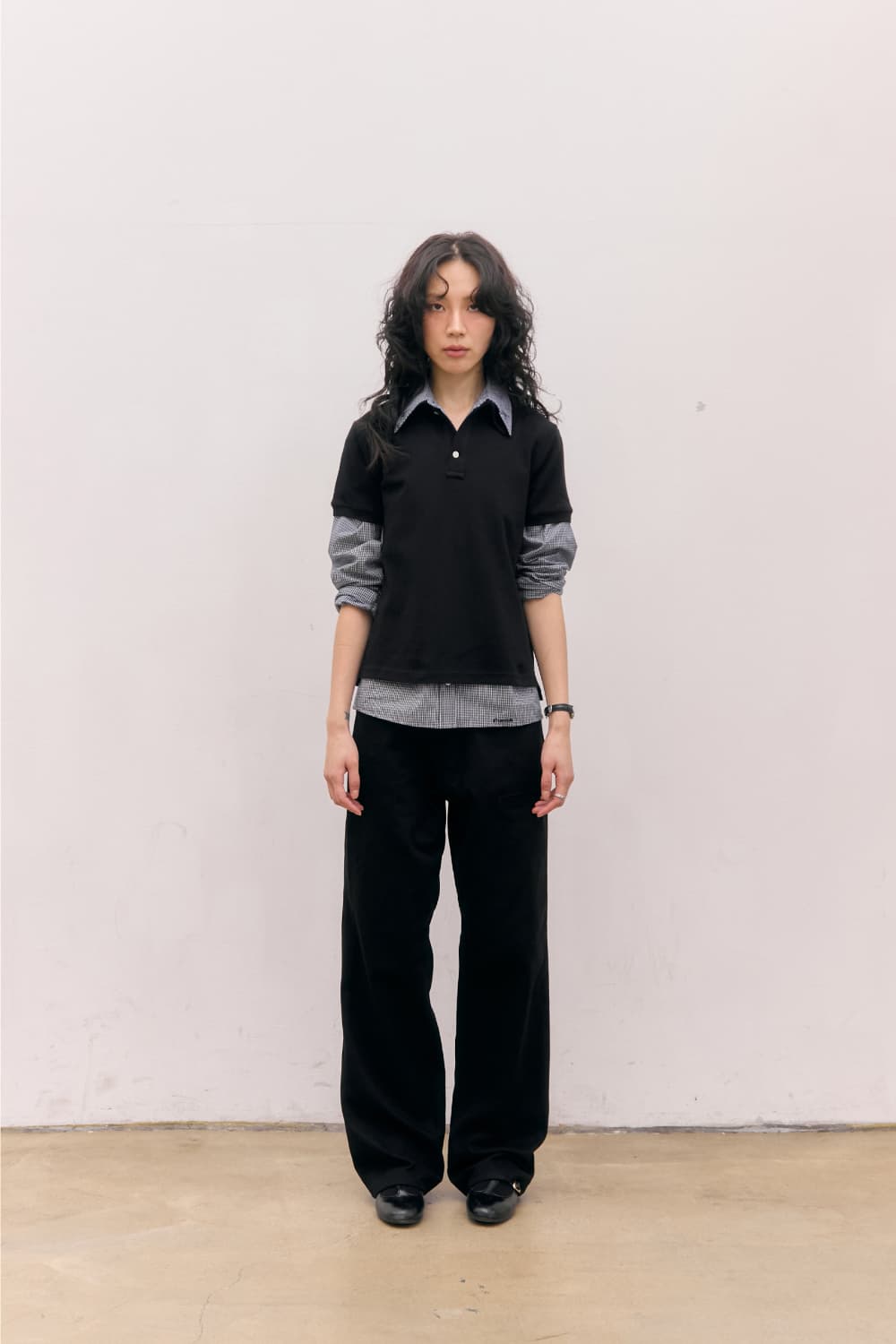 80s Layered Polo Shirts (Black) — vue 11