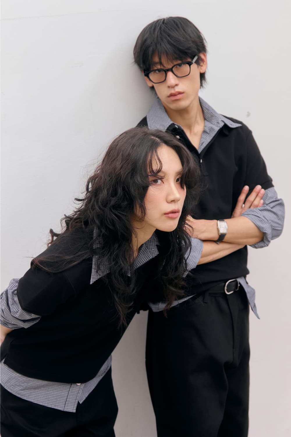 80s Layered Polo Shirts (Black) — vue 15