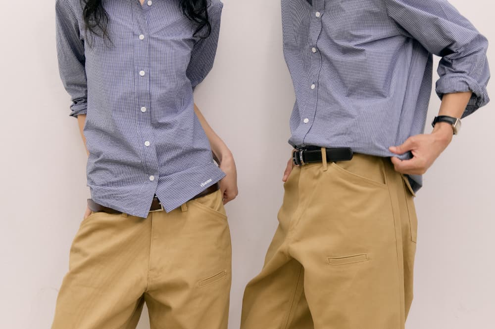 Roll-Up Check Shirts (Navy) — vue 12