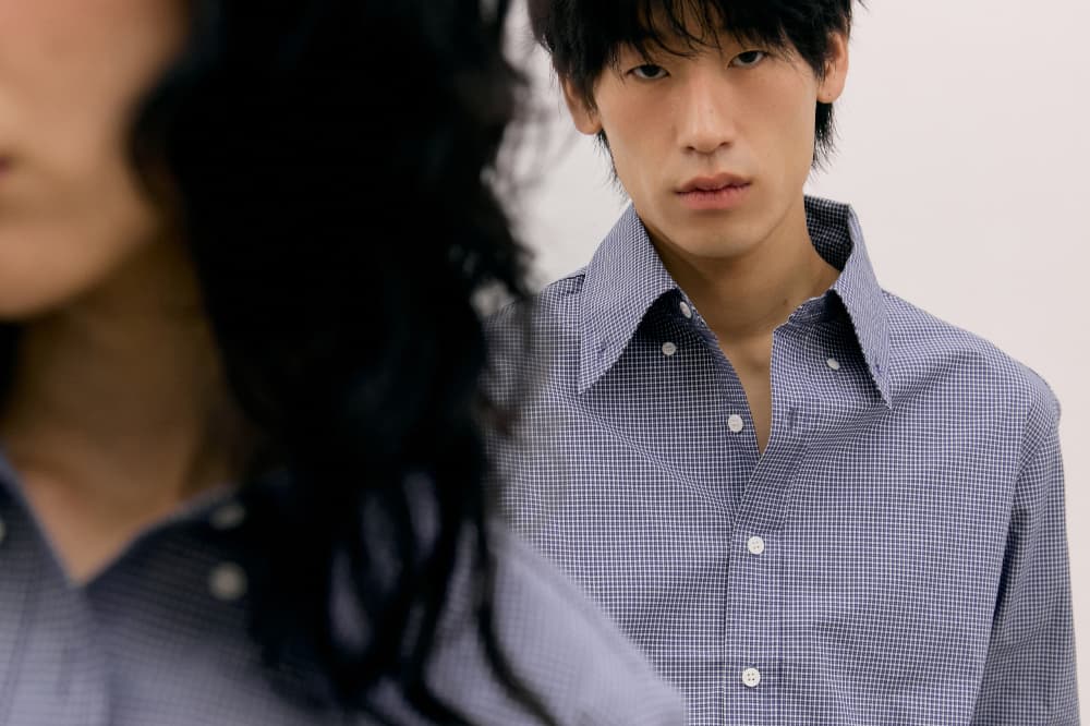 Roll-Up Check Shirts (Navy) — vue 19