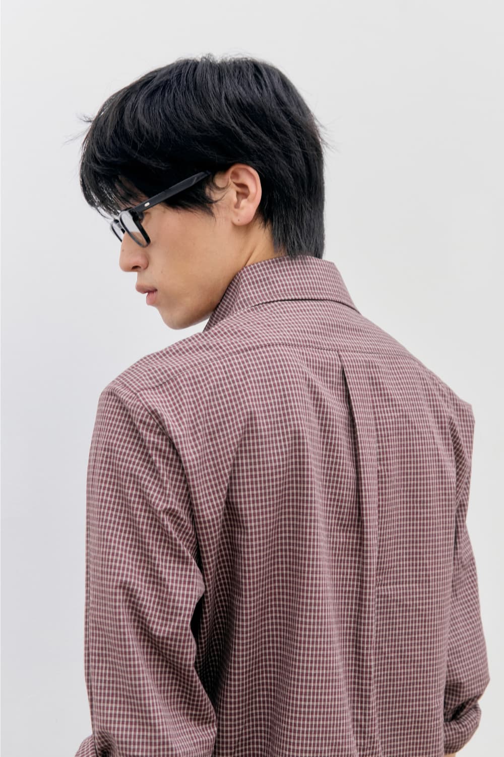 Roll-Up Check Shirts (Red) — vue 13