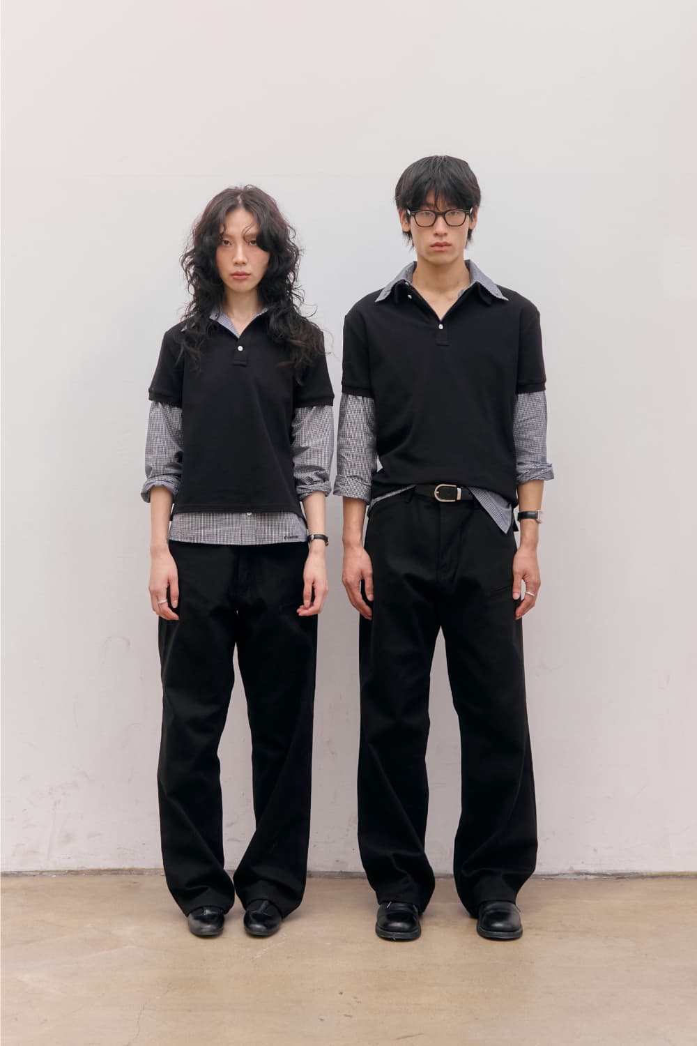 Cotton PK Polo Shirts (Black) — vue 14