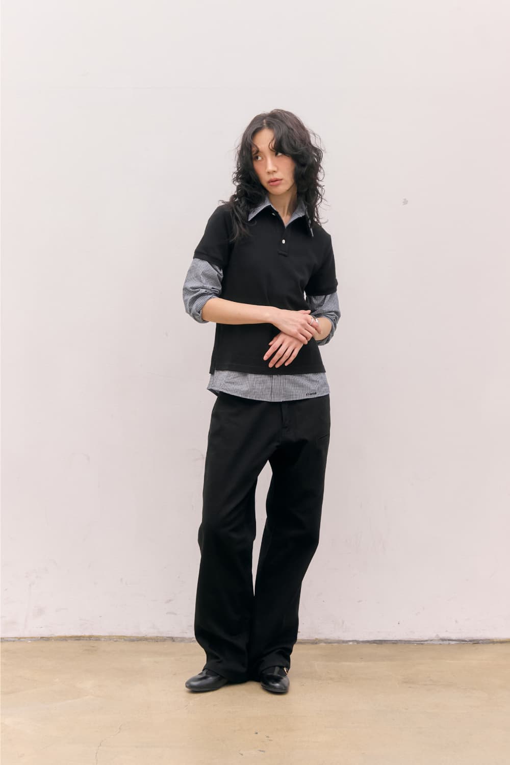 Cotton PK Polo Shirts (Black) — vue 9