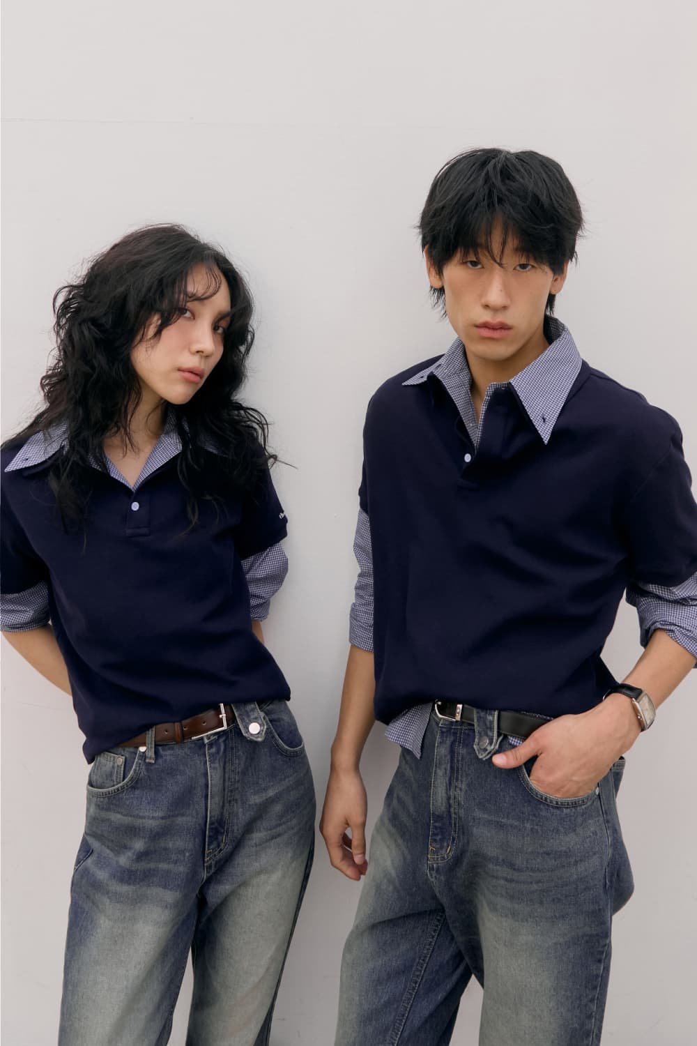 Cotton PK Polo Shirts (Navy) — vue 14