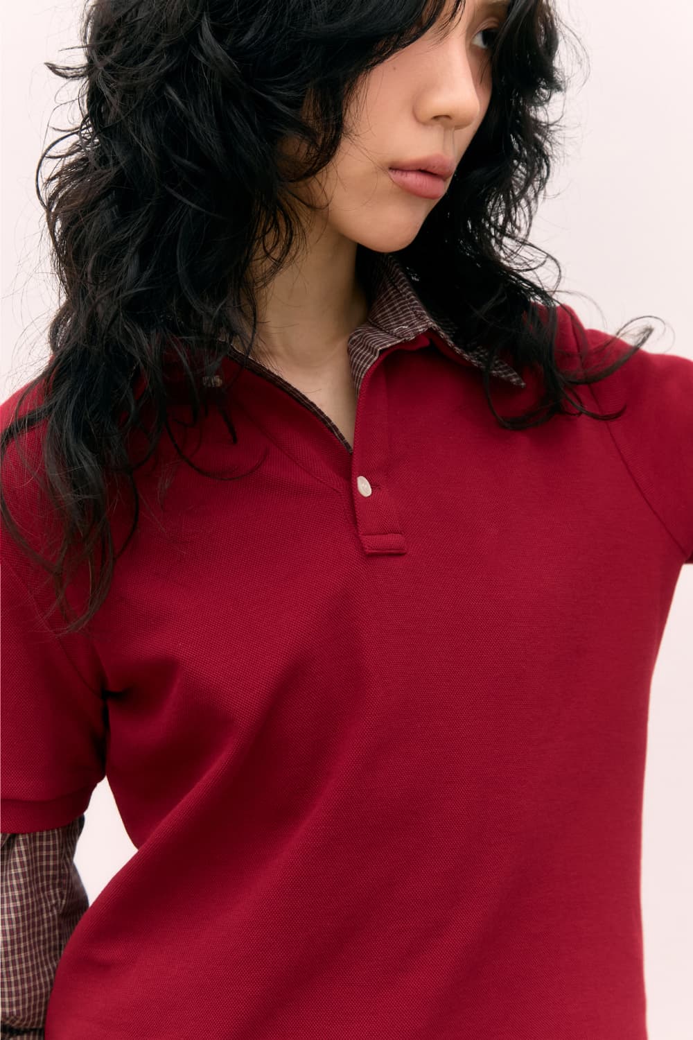 Cotton PK Polo Shirts (Red) — vue 11