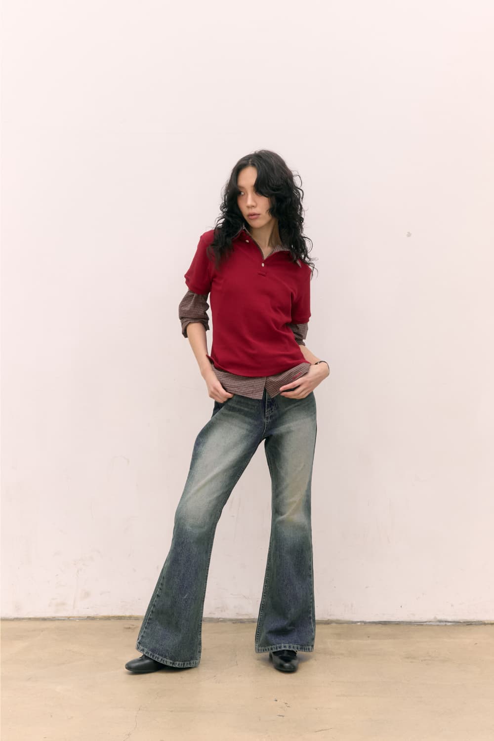 Cotton PK Polo Shirts (Red) — vue 14