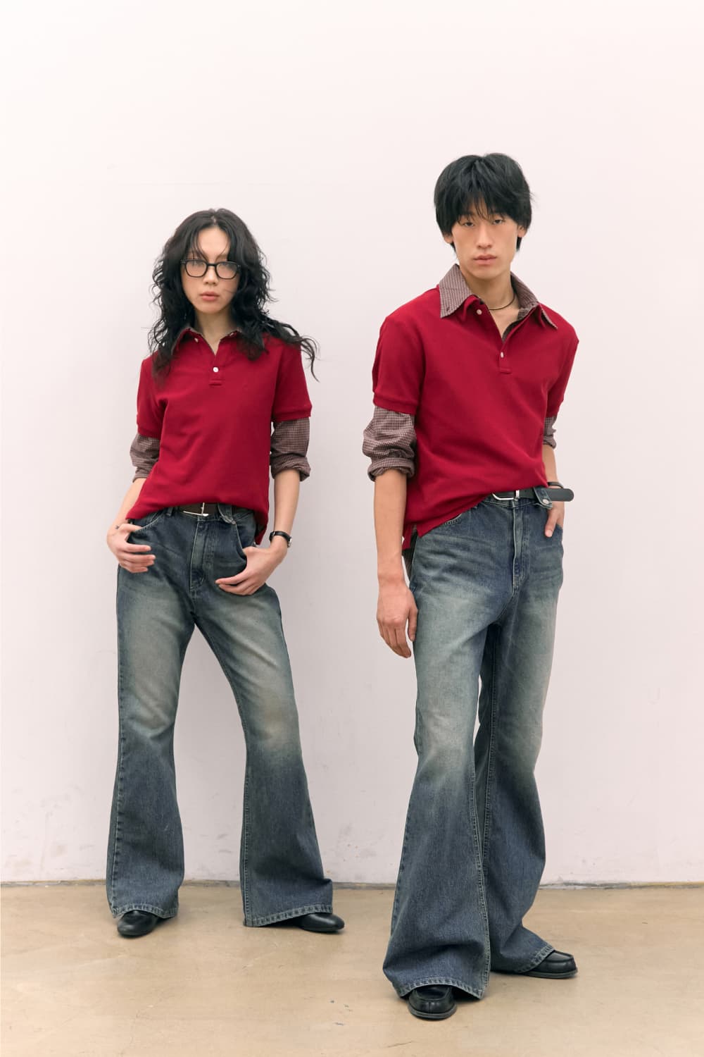 Cotton PK Polo Shirts (Red) — vue 17