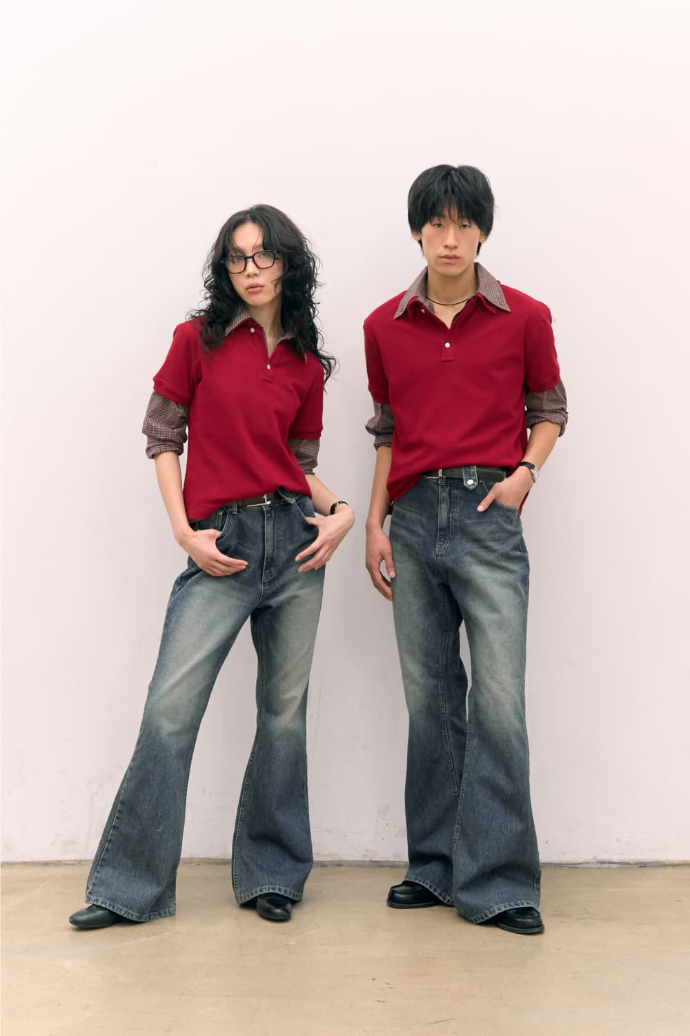 Cotton PK Polo Shirts (Red) — vue 18
