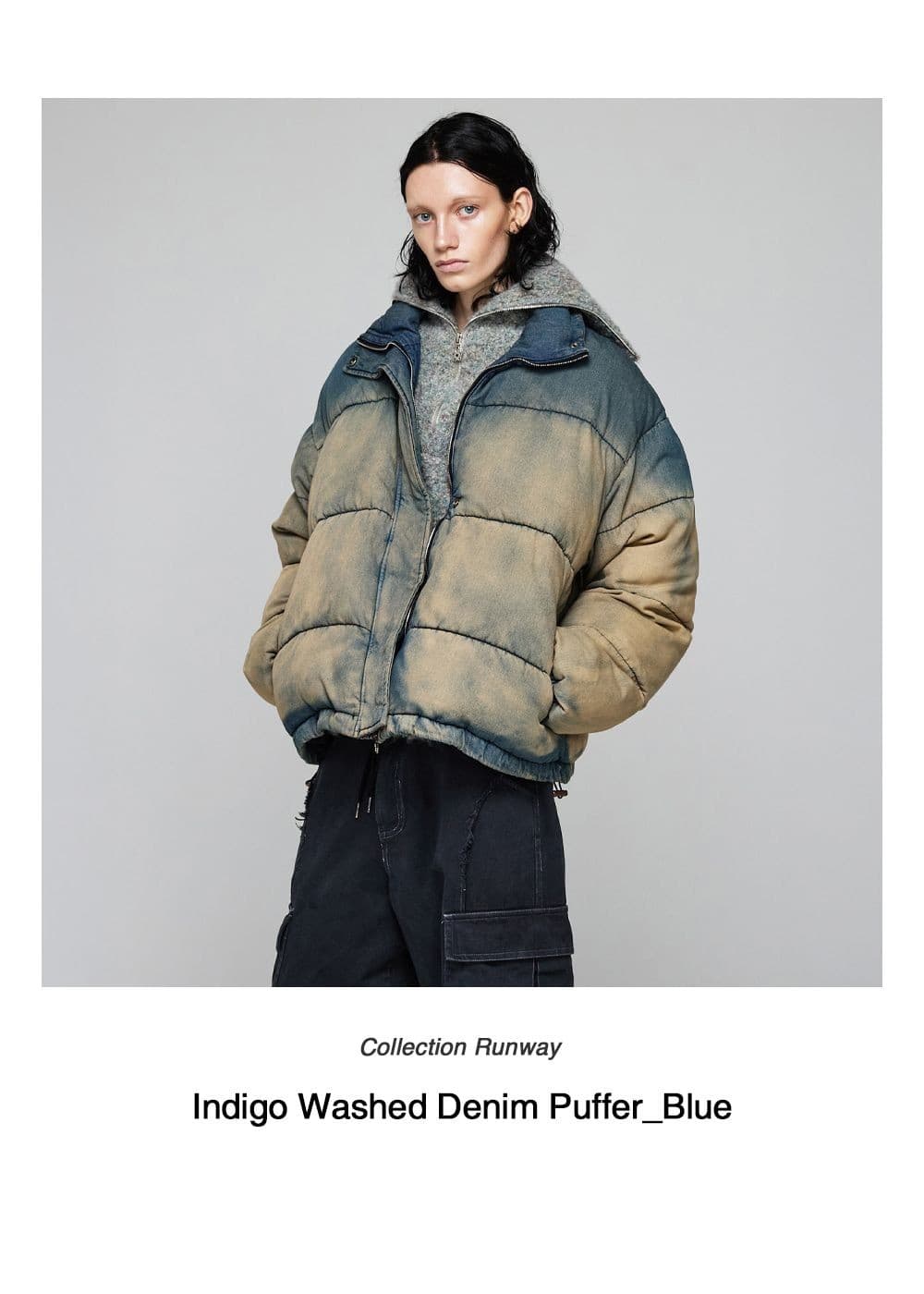 [Runway] Indigo Washed Denim Puffer (Blue) — vue 2