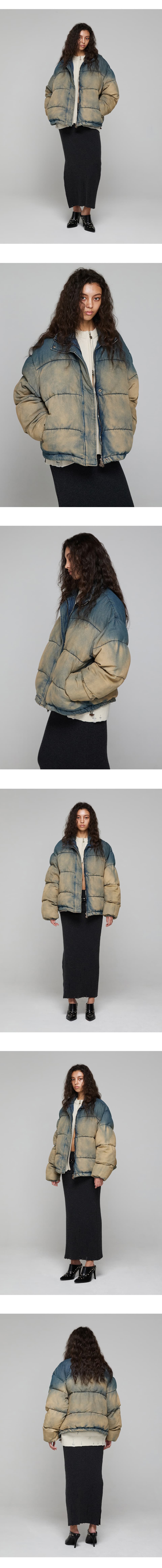 [Runway] Indigo Washed Denim Puffer (Blue) — vue 4