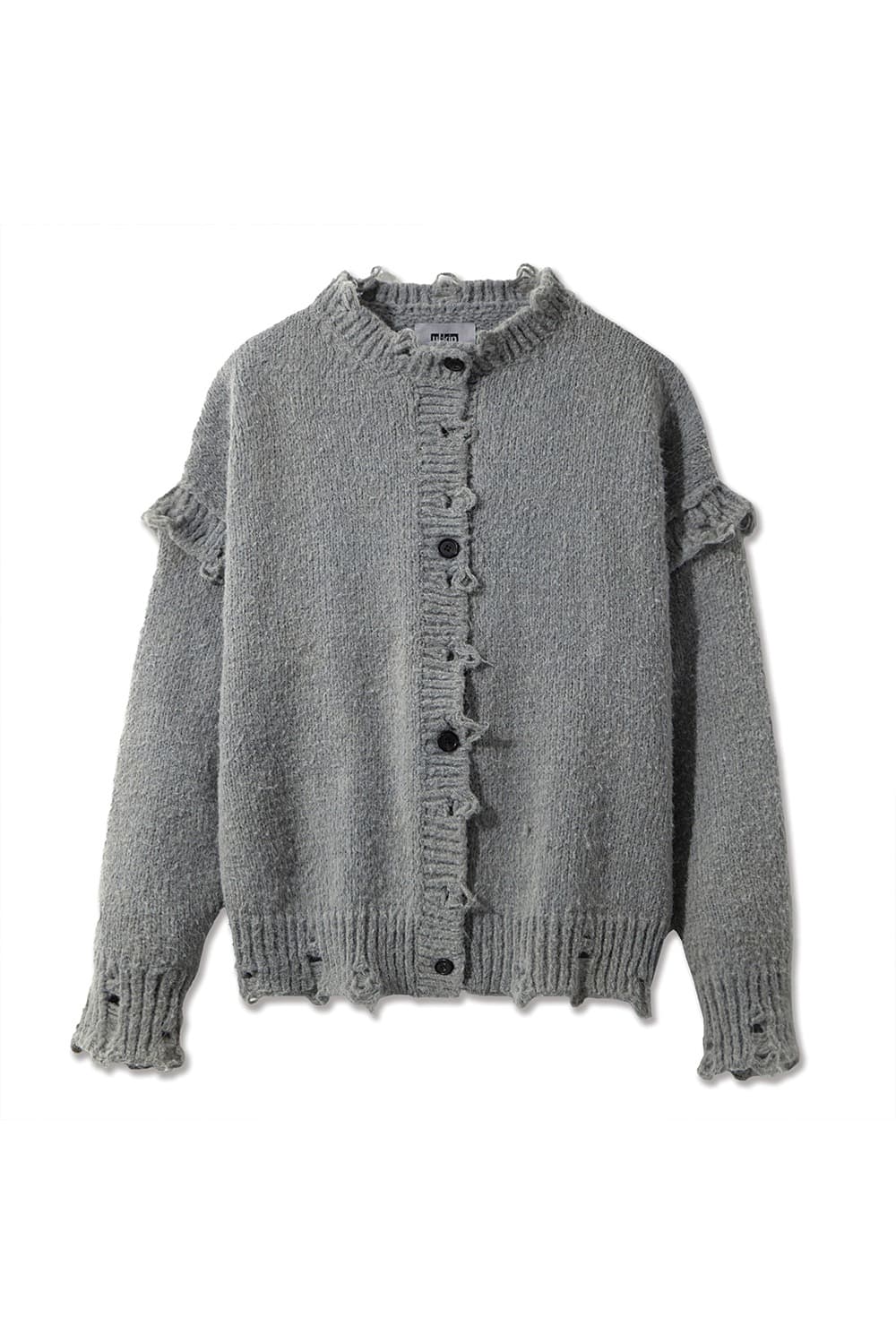 Batch No.1 Traditional-Dyed Persimmon & Ink Oversized Cardigan (Grey)