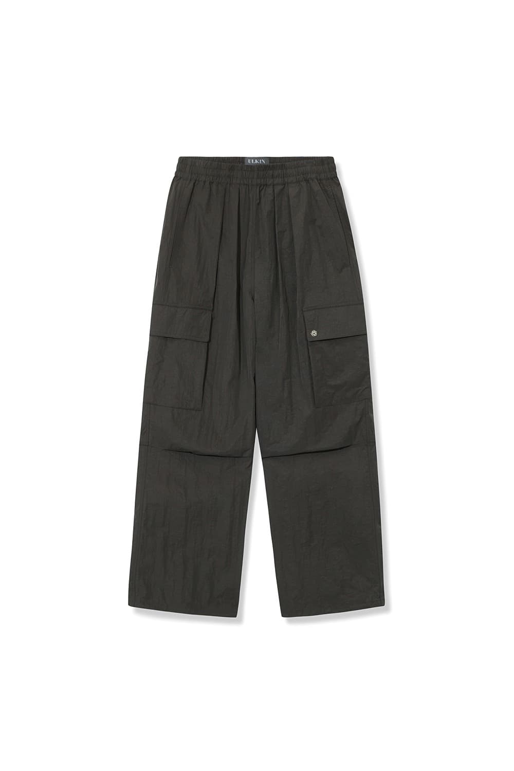 Nylon Cargo Parachute Pants (Brown)