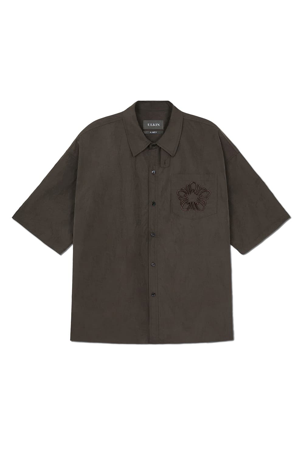 Nylon MUGUNG Half Shirt (Brown)