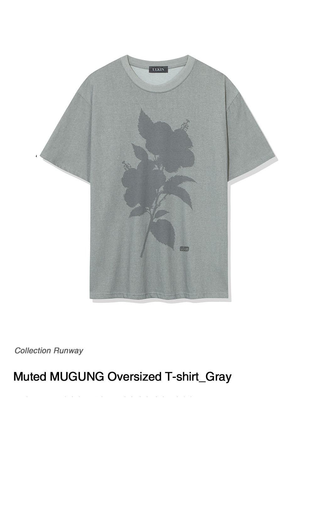 Muted MUGUNG Oversized T-shirt (Gray) — vue 2