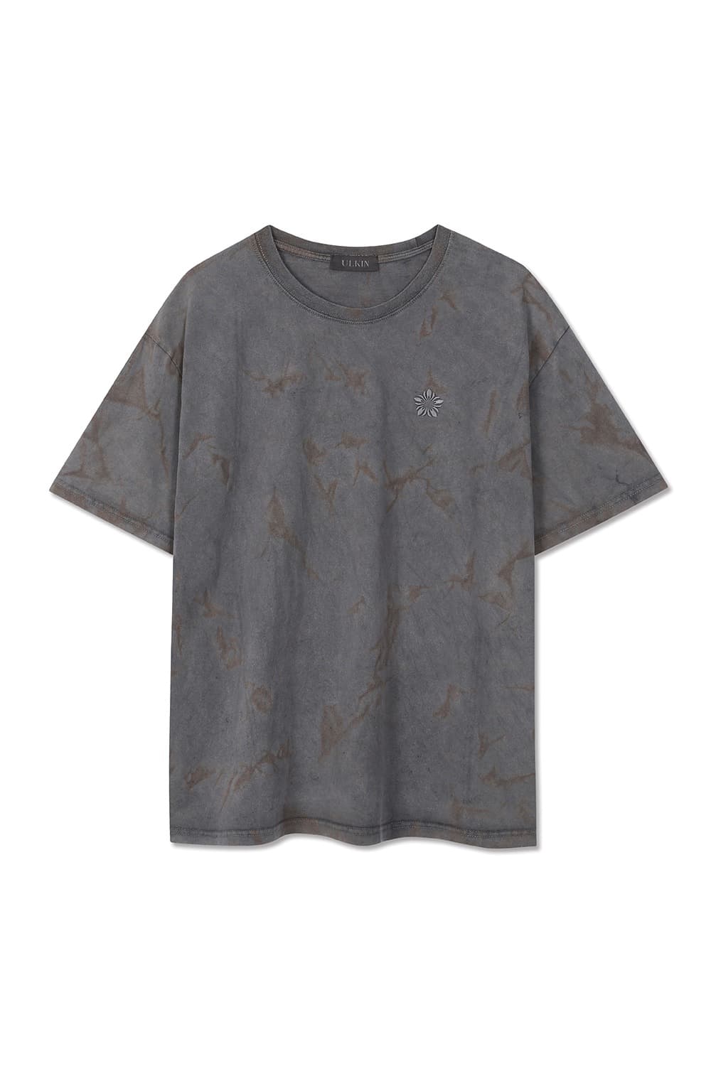 Batch No.3 Traditional-Dyed Heritage MUGUNG Embroidery T-shirt (Brown)