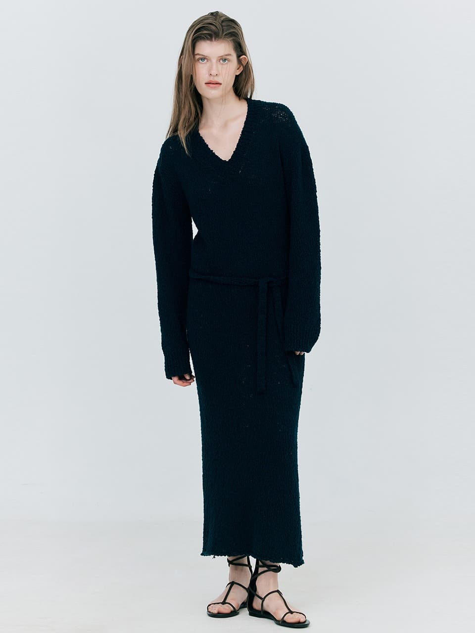 Minimal Maxi Dress — Navy