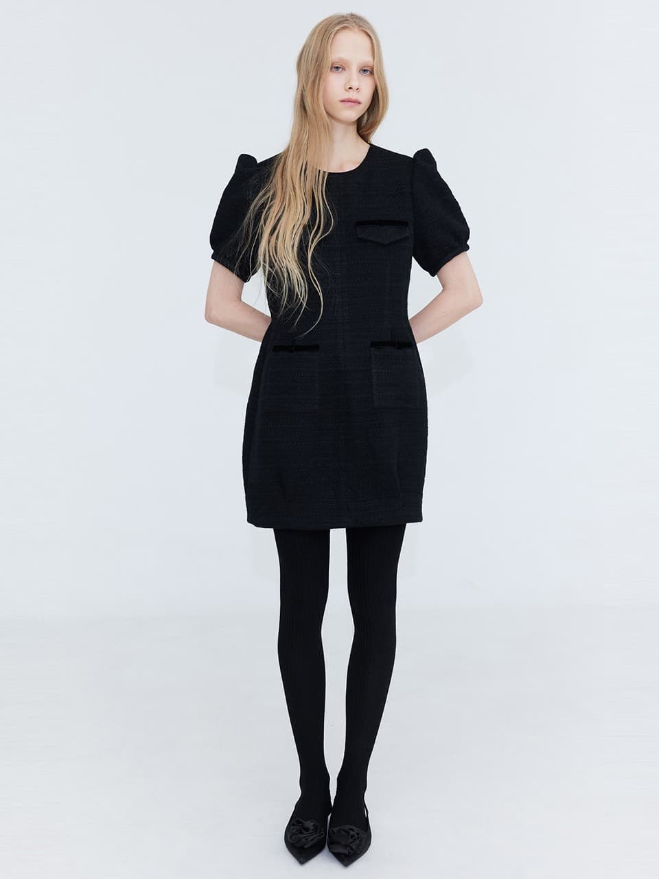 Tweed Mini Onepiece — Black