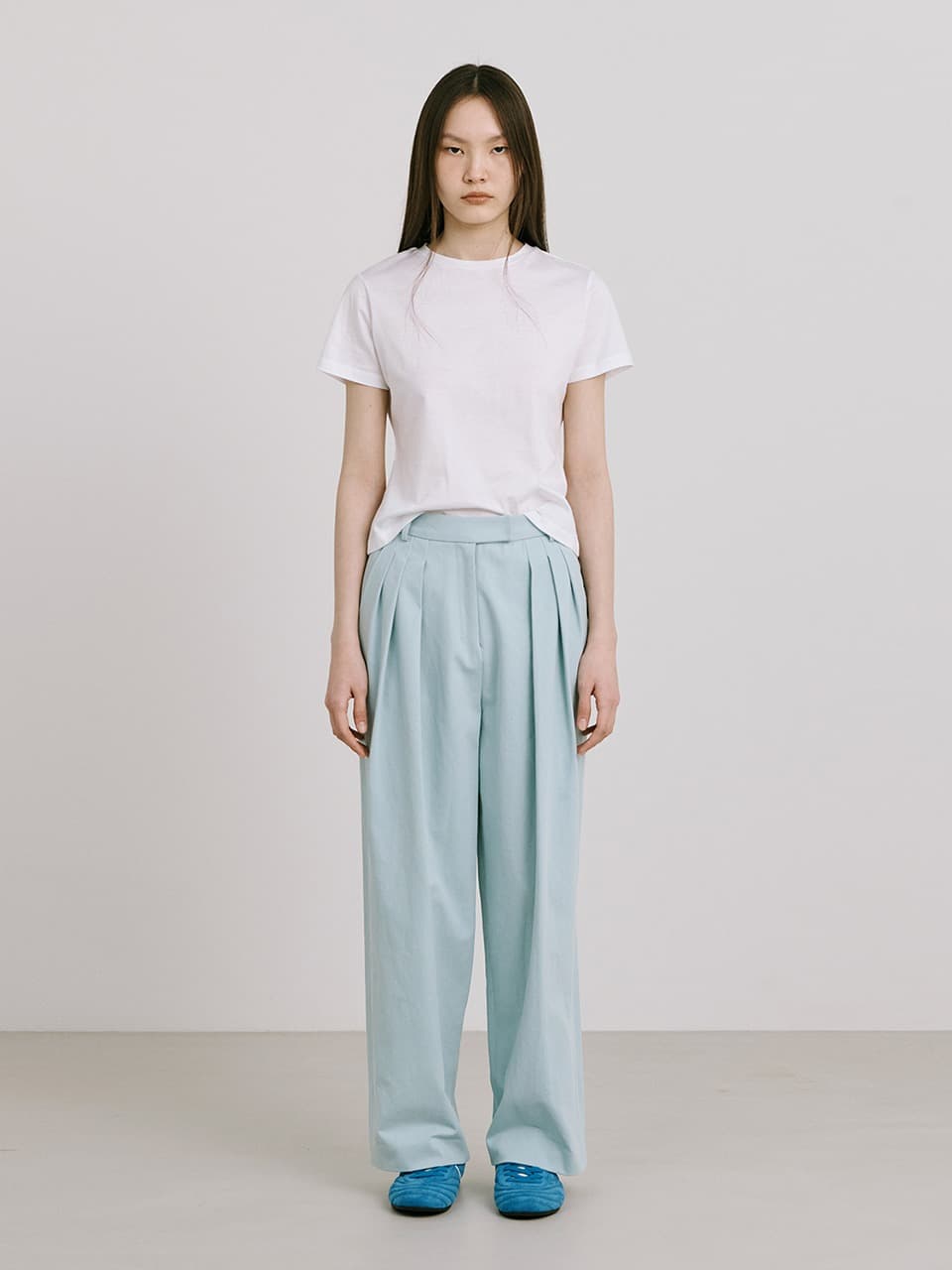 25 Cotton Wide Pants — Mint