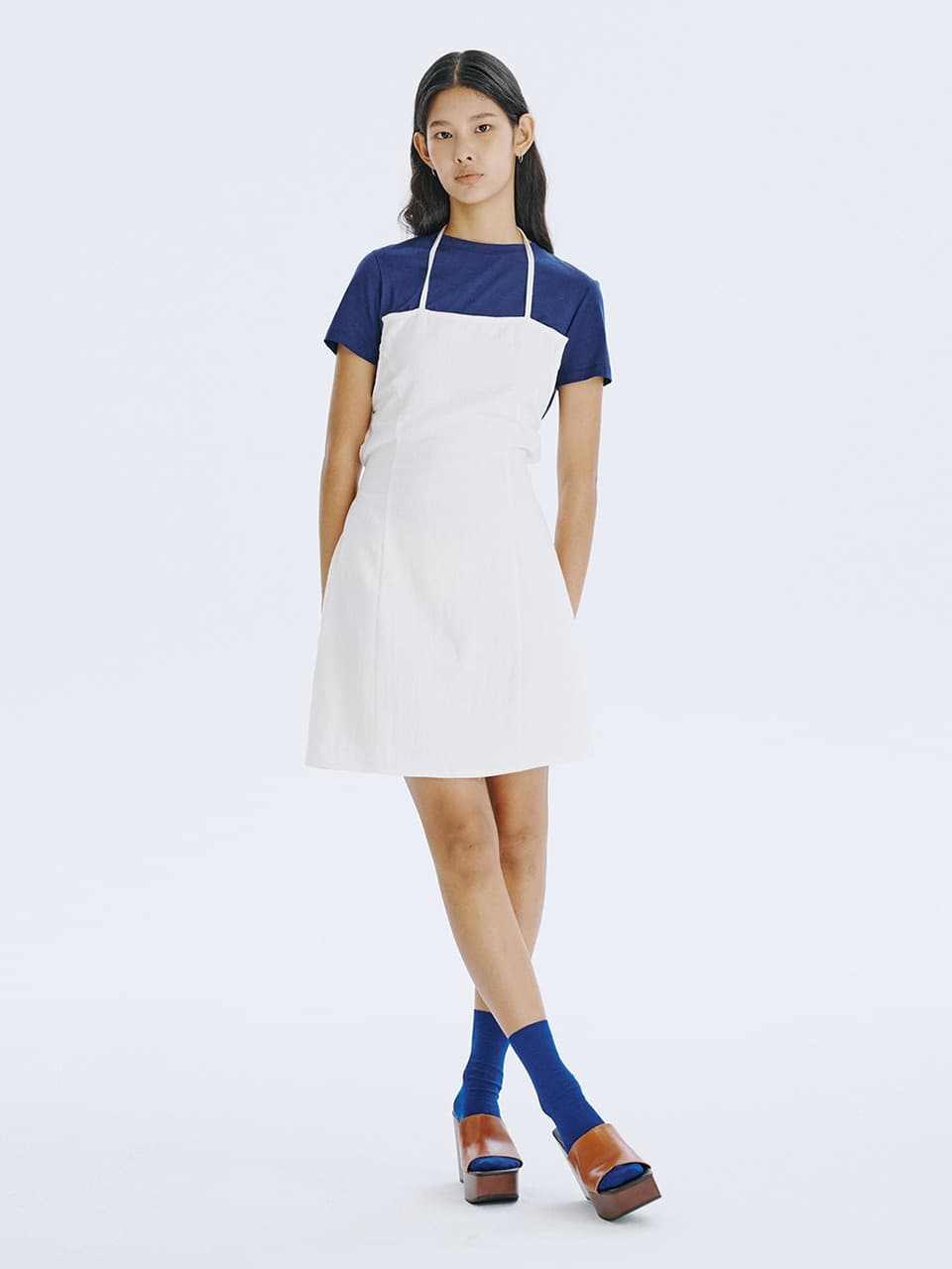 Strap Mini Dress — White