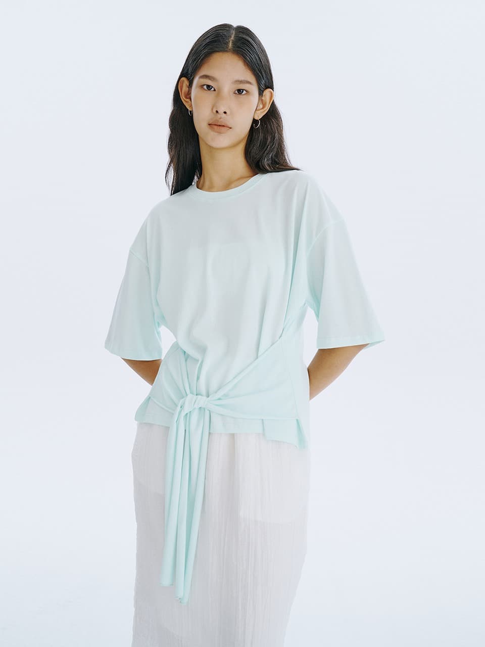Waist Tied T — Mint
