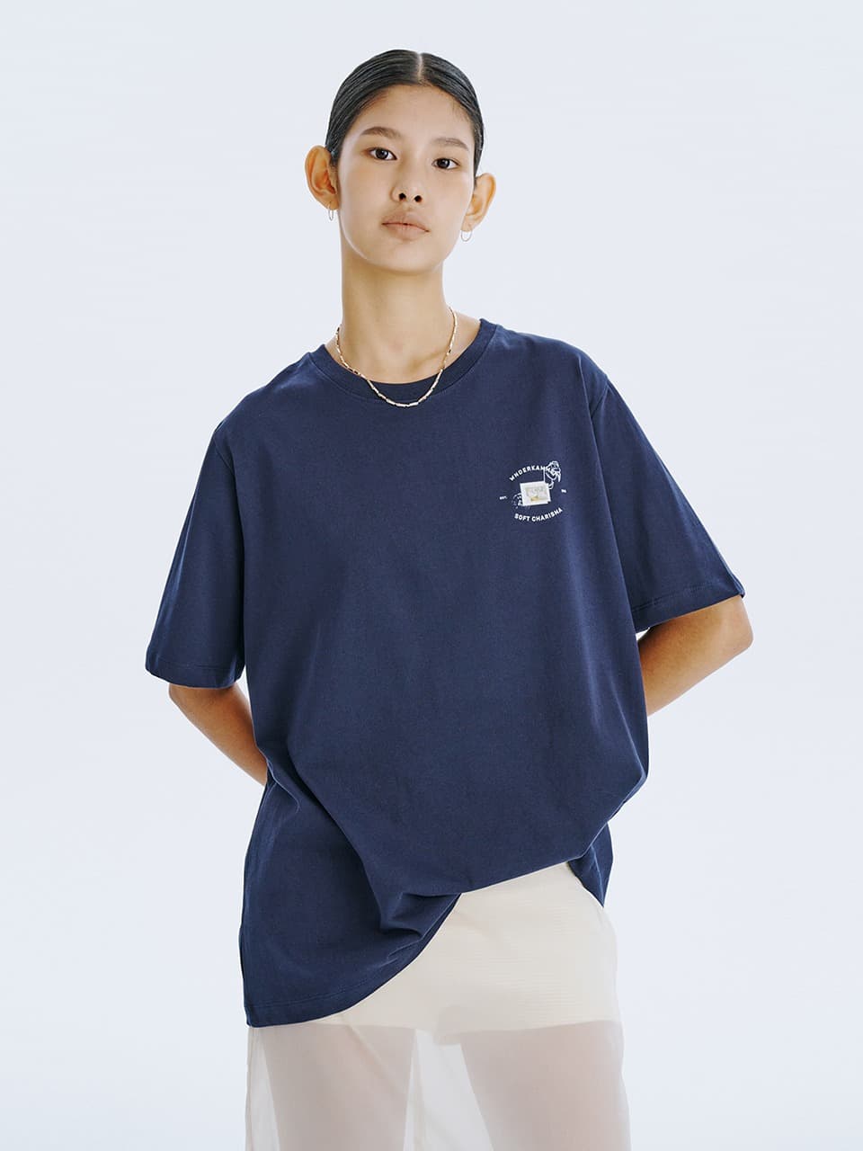 Post Graphic T — Navy