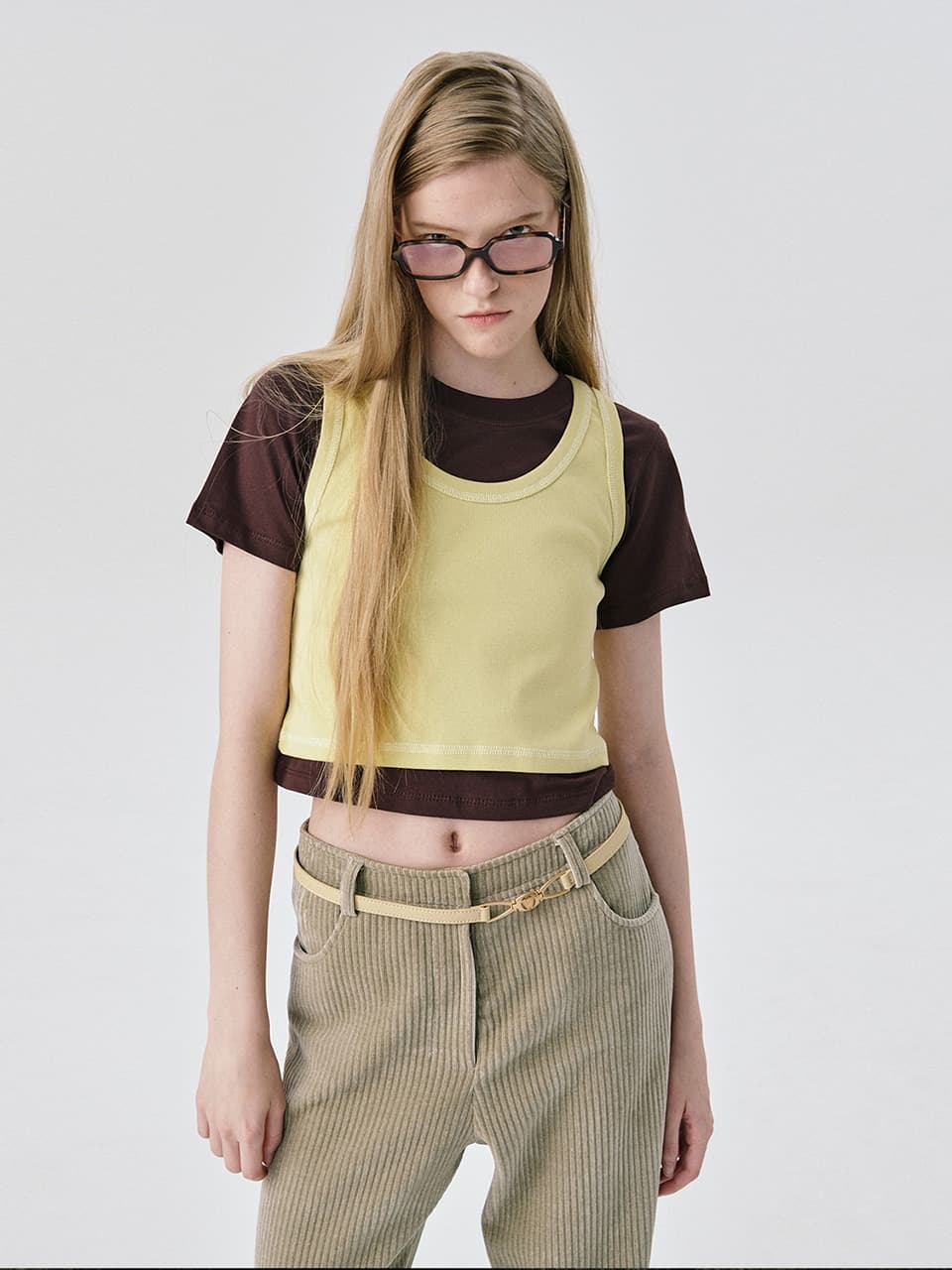 Sleeveless Top — Yellow