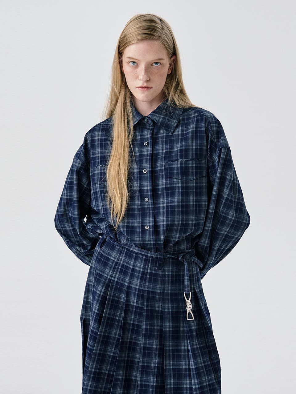 Oversized Shirt — Navy