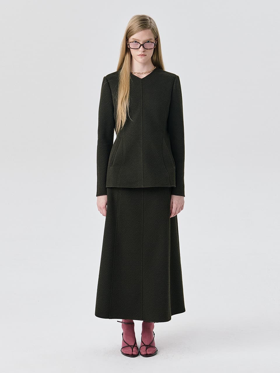 Round Poket Top — Brown