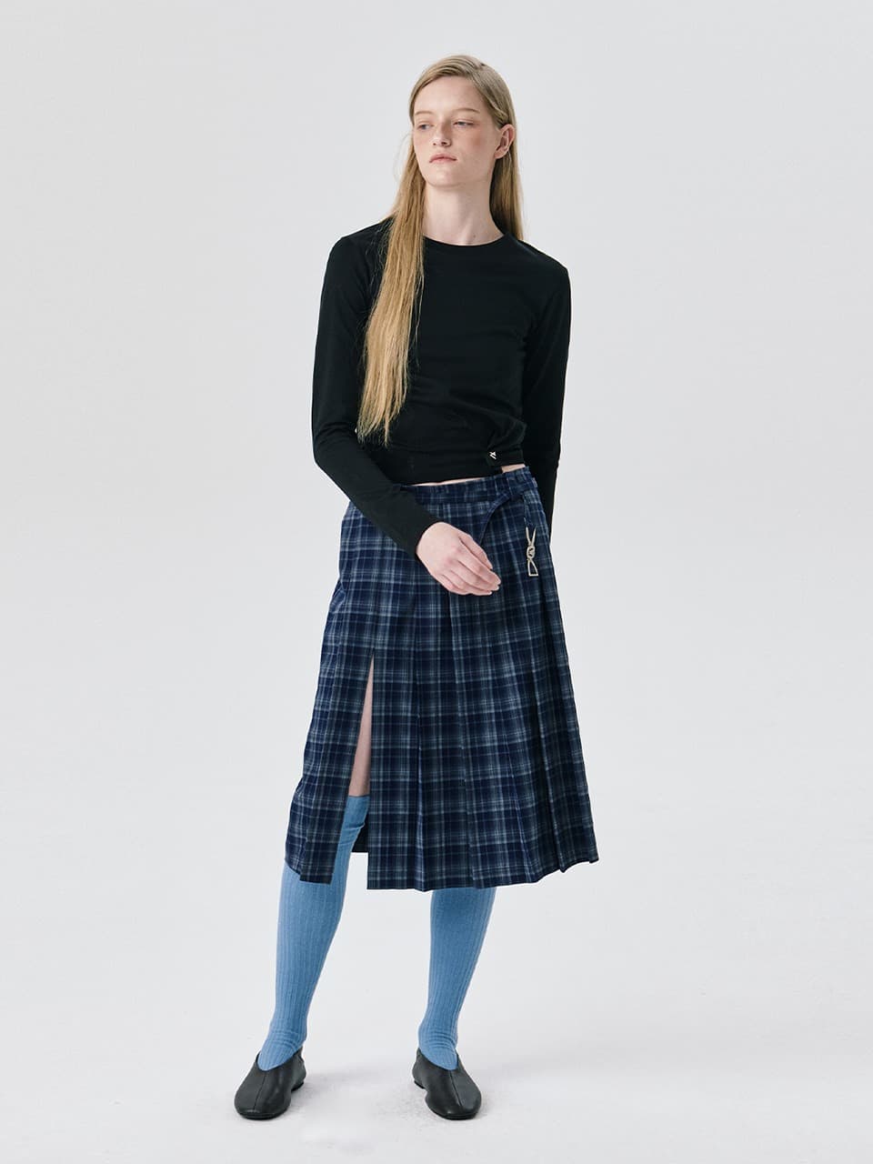 25 Pleats Skirt — Navy — vue 1