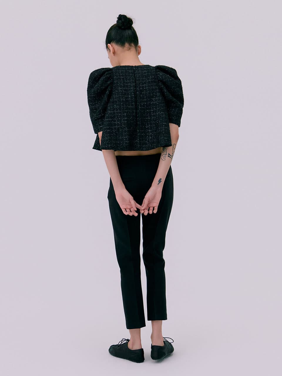 Cigarette Pants — Black — vue 4