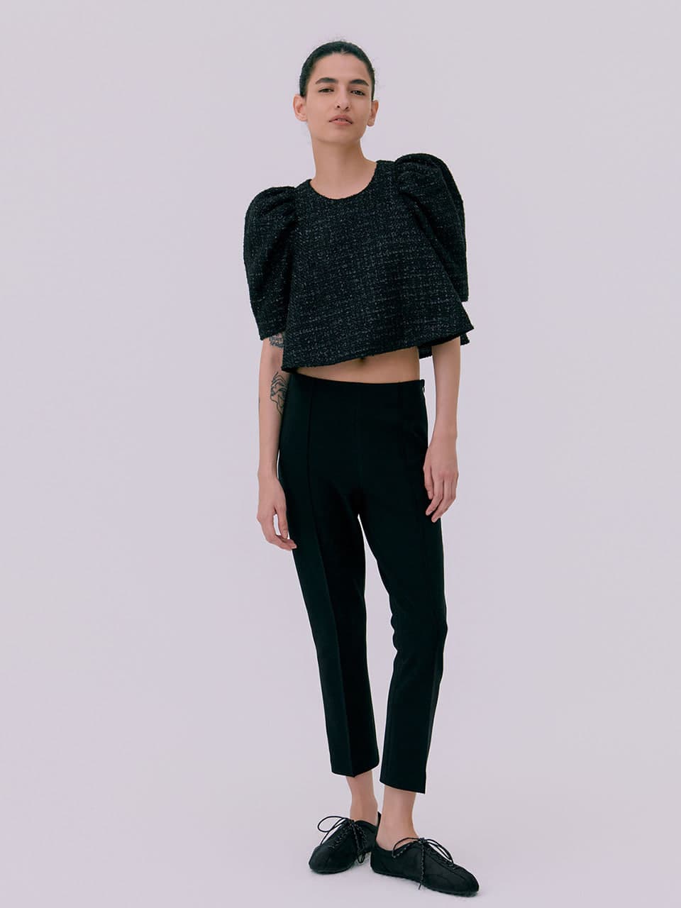 Cigarette Pants — Black