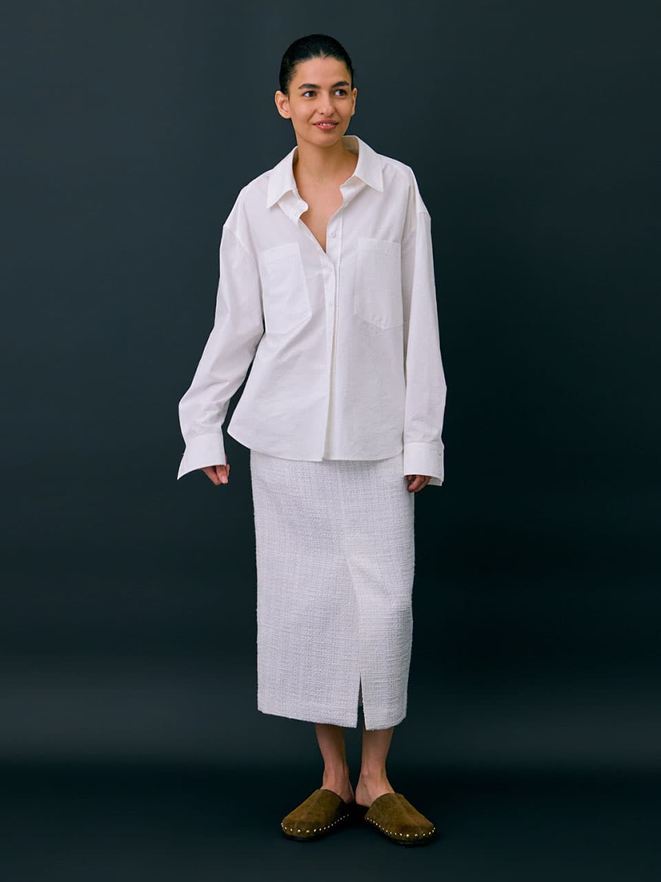Oversized Pocket Shirts — Ivory