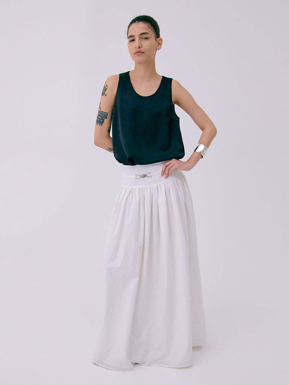 Layered Sleeveless Top — Black — vue 6