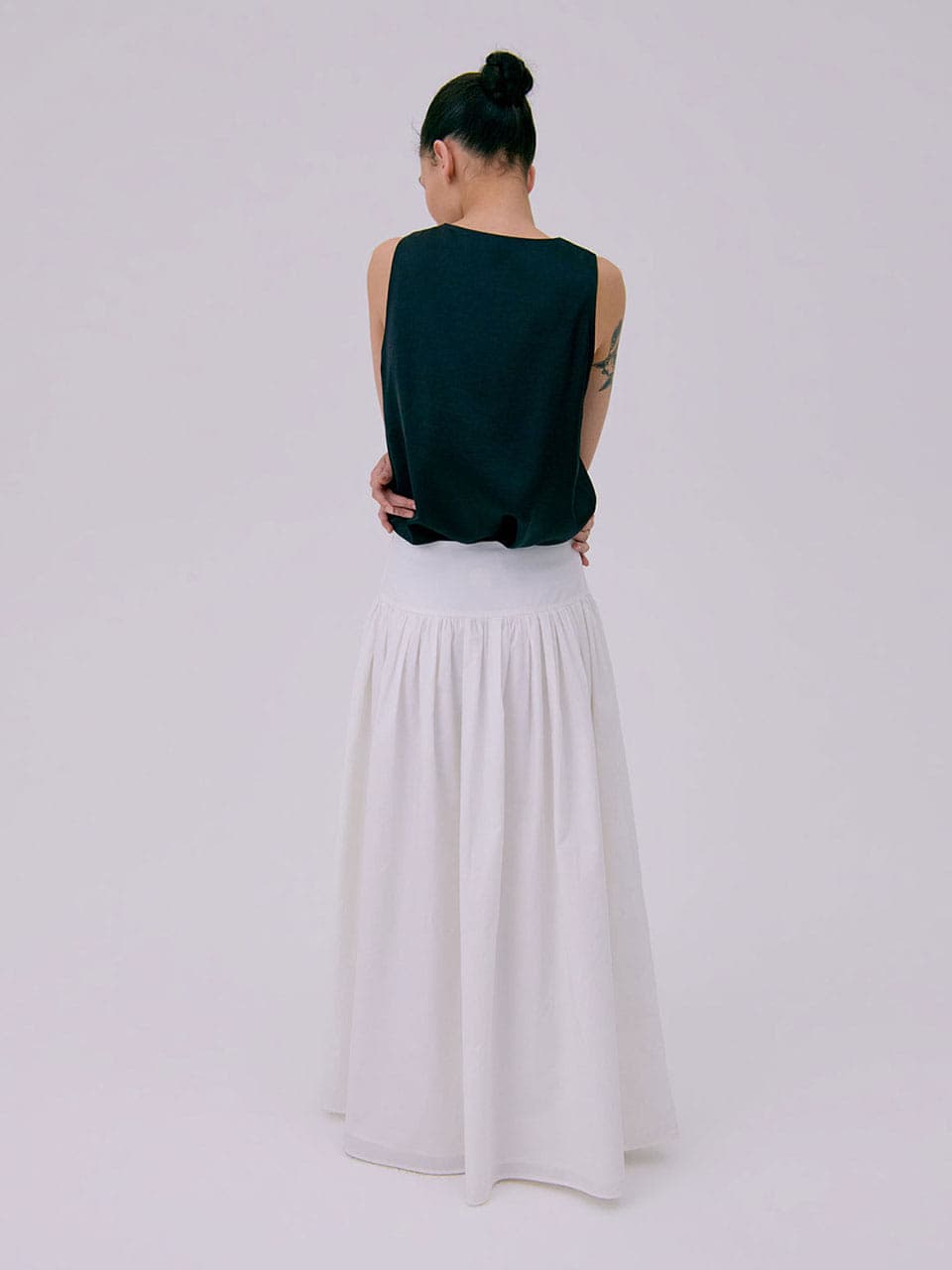 Layered Sleeveless Top — Black — vue 8