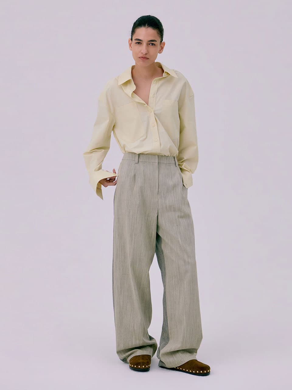 26 Classic Tuck Pants — Beige — vue 6