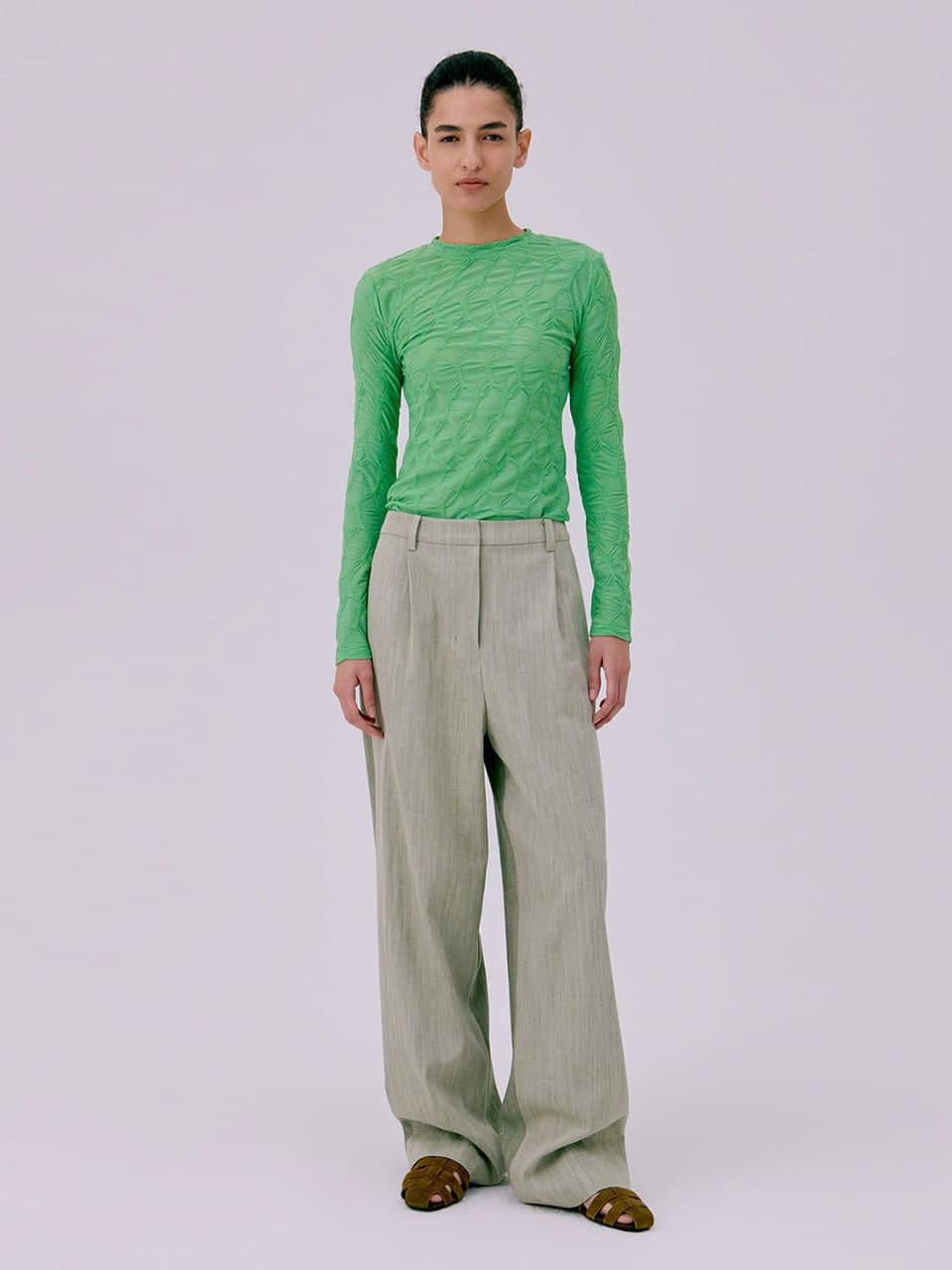 26 Classic Tuck Pants — Light Khaki — vue 2