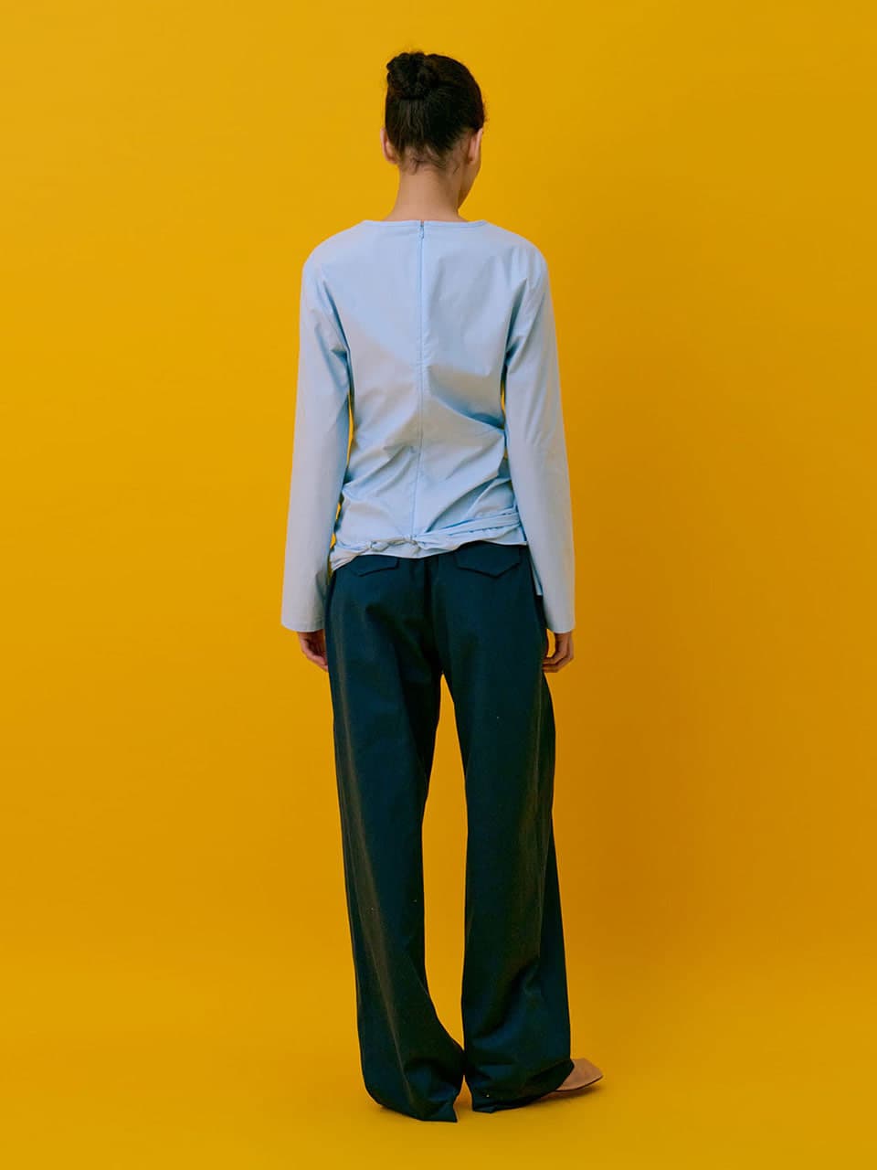 Drape Blouse — Light Blue — vue 11