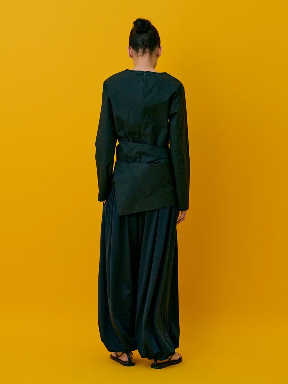 Drape Blouse — Black — vue 9