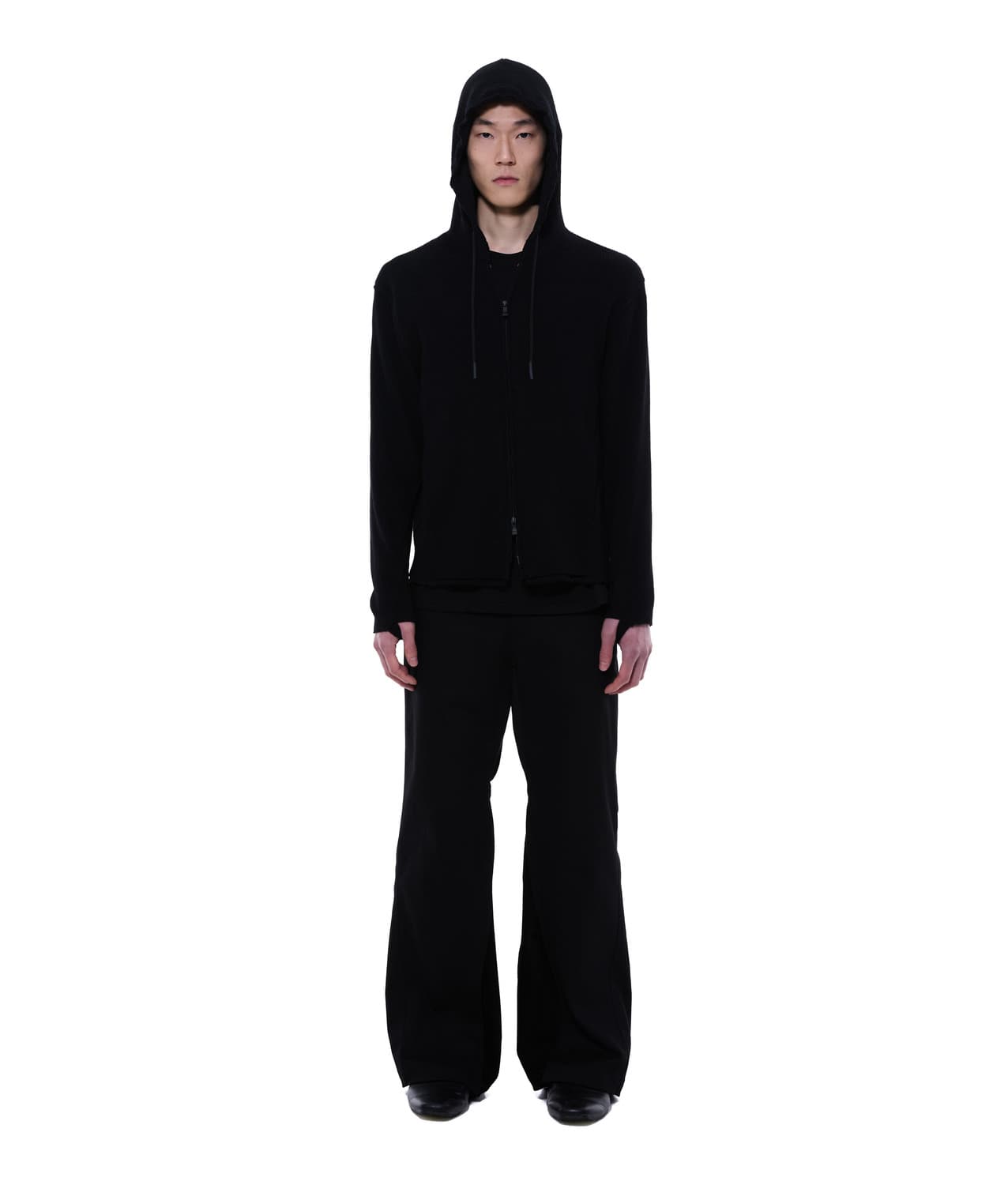 EP.9 01 Hoodie Zip Up — Black — vue 3