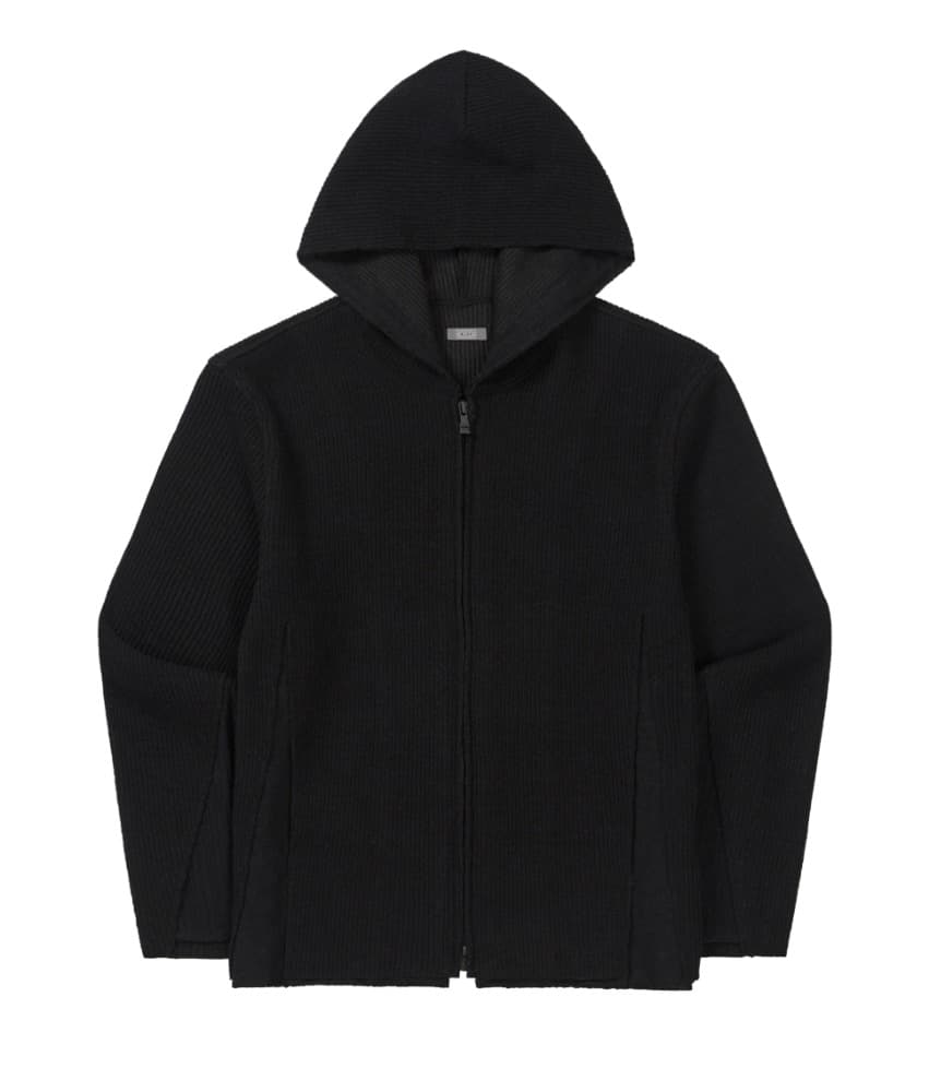 EP.9 01 Hoodie Zip Up — Black — vue 1