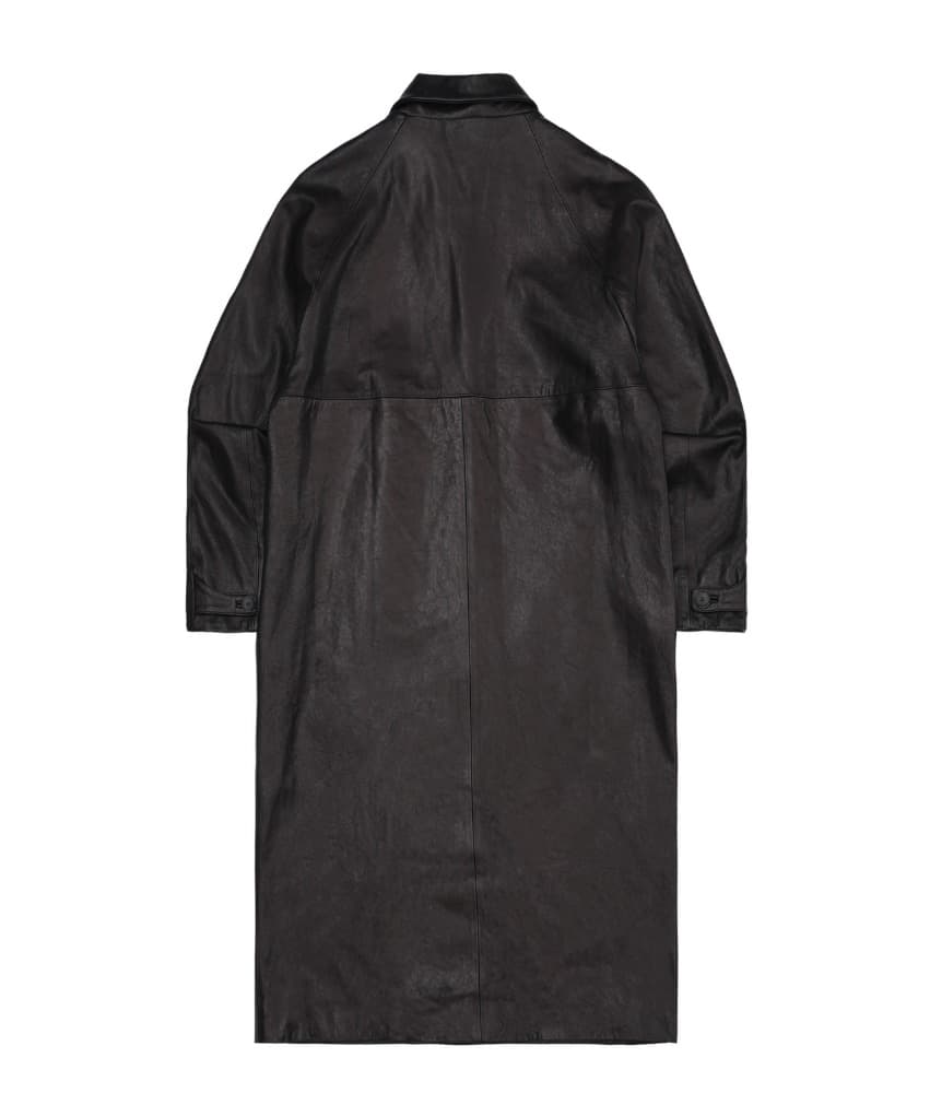 EP.9 01 Leather Coat — Black