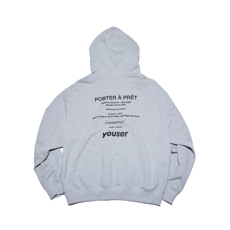 Hoodie Commercial Damaged — Gris — vue 2