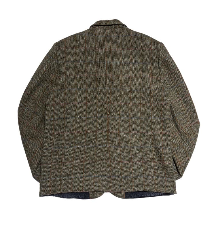 Veste hybride Harris Tweed — Chevrons kaki — vue 3